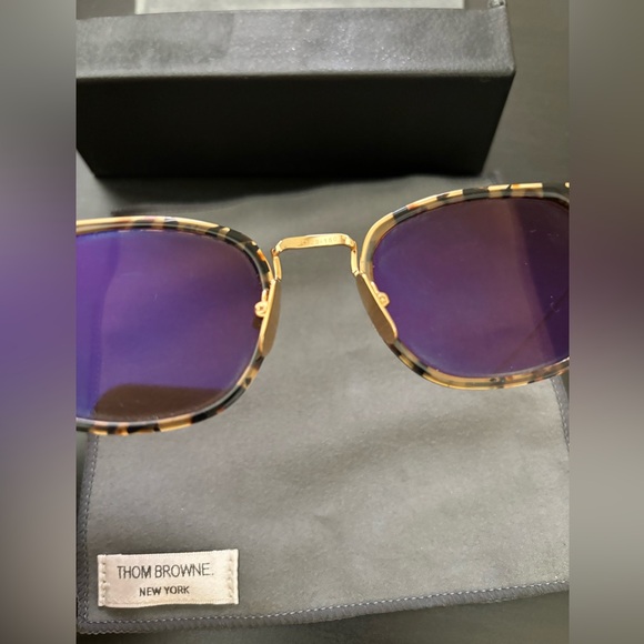 THOM BROWNE- Square-Frame Metal, Acetate Sunglasses - Picture 7 of 8